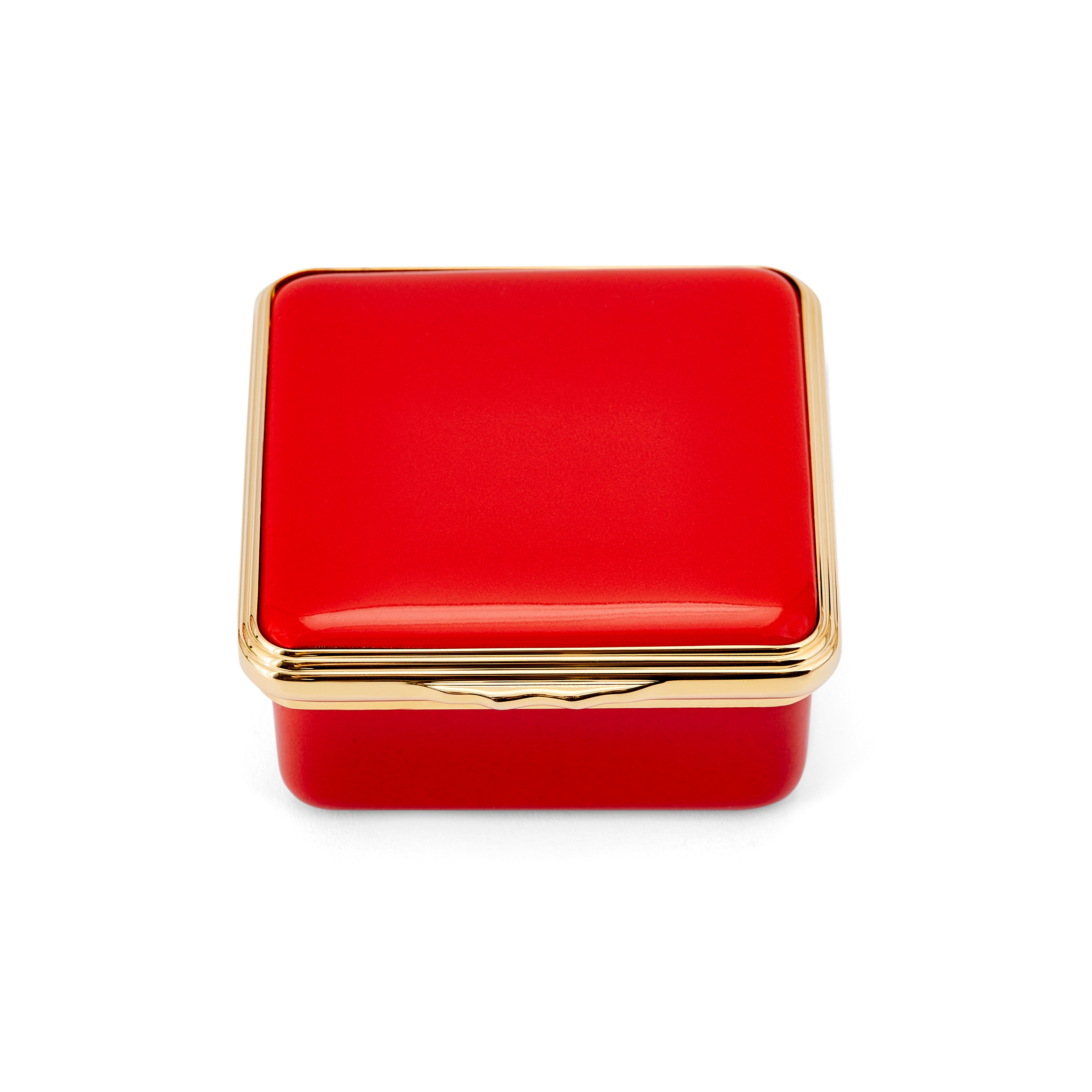 Blank Canvas Deep Red Enamel Box – Halcyon Days