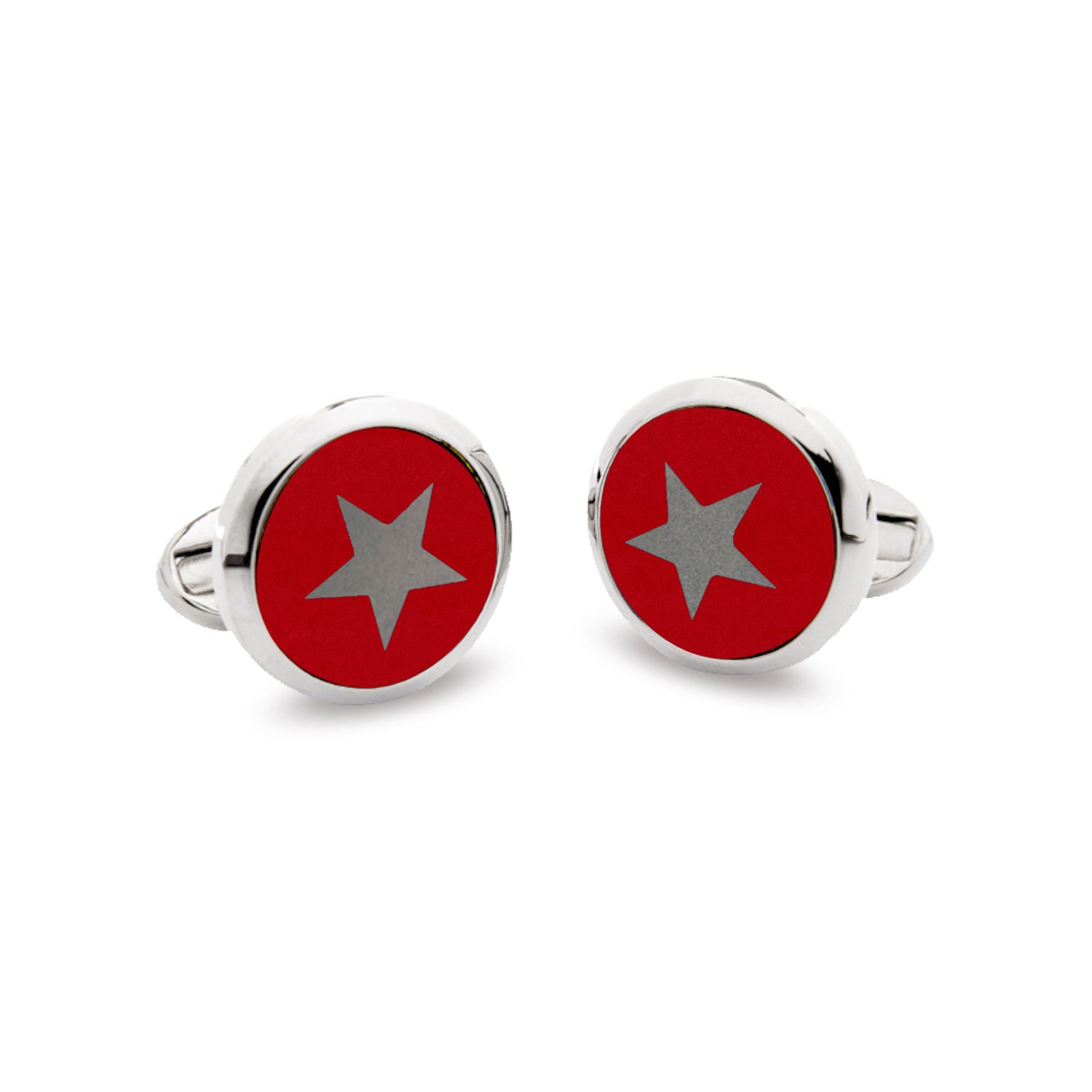 Silver Star Cufflinks