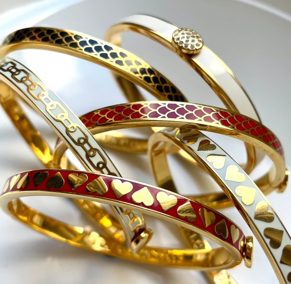 Skinny on sale gold bangles