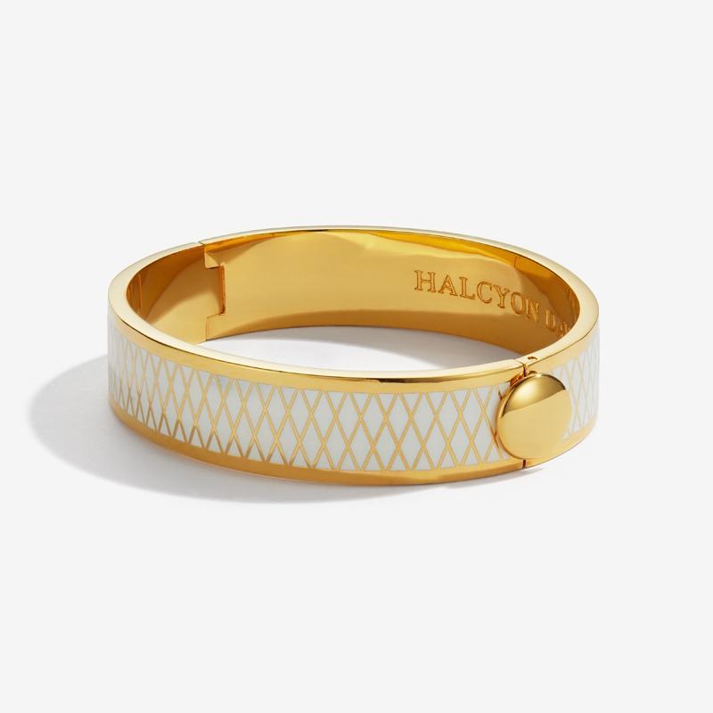 Parterre Cream & Gold Bangle – Halcyon Days
